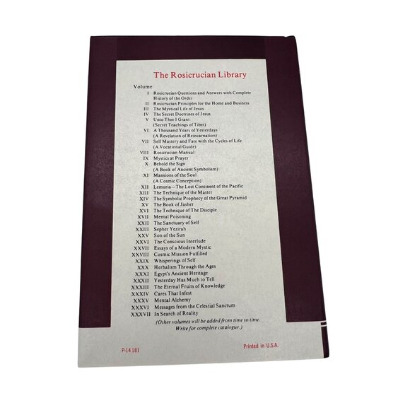 The Secret Doctrines of Jesus H Spencer Lewis 1981 19th Edition Rosicrucian Book - Picture 2 of 10